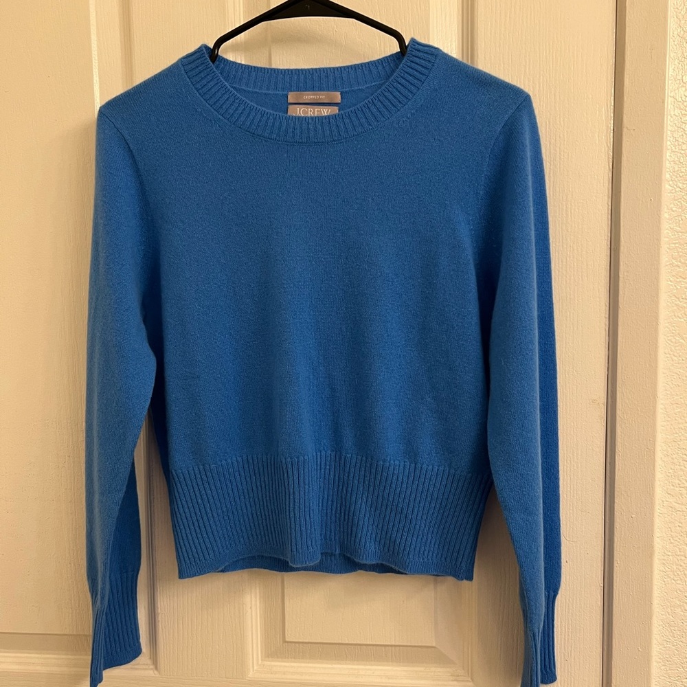 J Crew Cropped Cashmere Sweater